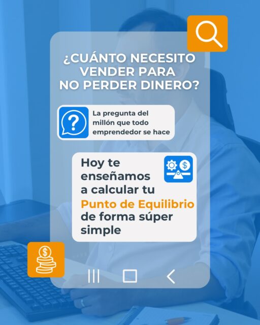 ¿Alguna vez te has preguntado cuánto realmente necesitas vender para que tu negocio no pierda plata? 🤔Muchos emprendedores venden y venden, pero al final del mes sienten que el dinero “se esfumó” y no saben por qué.La respuesta está en conocer tu Punto de Equilibrio⚖️En este carrusel te enseñamos:
✅ Qué es (en palabras simples)
✅ Cómo calcularlo (con ejemplo real)
✅ Por qué es TAN importante para tu negocioGuarda este post para tenerlo siempre a mano cuando necesites hacer tus cálculos.Y si necesitas ayuda para ordenar los números de tu emprendimiento, acá estamos para apoyarte 🧑🏻‍💻¿Ya conocías tu punto de equilibrio? Cuéntanos en los comentarios 👀