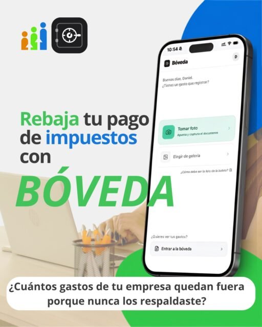 ¿Estás considerando todos los gastos de tu negocio al momento de calcular tus impuestos? 👀Una compra pequeña puede parecer poco relevante. Pero cuando esos gastos no se registran o respaldan correctamente, pueden quedar fuera de tu contabilidad.Bóveda nace para hacer ese proceso más simple: mantener tus gastos organizados y respaldados para que puedas aprovechar correctamente aquellos que corresponden a tu actividad.Porque no se trata solo de guardar boletas. Se trata de tener más orden, mejor información y no terminar pagando impuestos de más.📲Desliza y conoce cómo funciona Bóveda. ➡️#emprendedores #pymes #impuestos